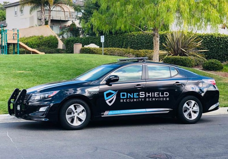 One Shield marked patrol vehicle